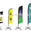 Custom Advertising Feather Beach Flags/Custom Advertising outdoor teardrop flying feather flag pole&beach