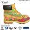 Color Printed Work Boots,hand Work Boots ,Insolent Work Boots