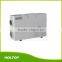 Recovered air ventilation wall hung recuperator with fresh air intake