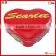 good hot sale heart shaped wedding gift metal box