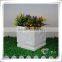 Handmake Square Polyresin Indoor Flower Urn