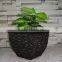 Different Style Home Garden Handmade Black Stone Molds Garden Resin Flower Pot