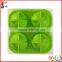 New Round Ice Balls Maker Silicone Tray Four Large Sphere Molds