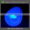 LED Modern Plastic Led Furniture Color Changing Single Led Sofa Chairs