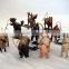 Resin mini animal statue set home decor
