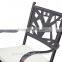 outdoor cast aluminum table and chair/ garden cast aluminum dining set