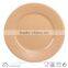 ceramic embossed plate new design solid colour