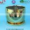 Quality Plating gold / copper Ceramic Plant Pots with Saucer