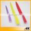 Fashion Style Stainless Steel Blade 5pcs Knife Set With Peeler