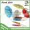 Best Sell Party Decoration Umbrella Wood Disposable Cocktail Picks