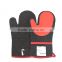 China Supplier Heat Resistant Black Cotton Silicone Barbecue Glove