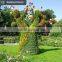Artificial plastic hedge topiary grass animal for landscape