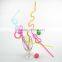 3D plastic hard best sela spirped fancy straws
