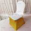 Glitter Gold/ Silver Spandex Chair Cover for Wedding Decoration