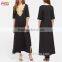 Contrast Sequin Appliques Slit Side Maxi Dress New Model Abaya in Dubai