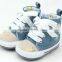 Top quality anti-skid infant boy canvas cotton soft toddler shoes pre-walker sport shoes