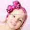 Gold Color Kids Girl Hair Bow Headband