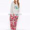 China Christmas sweater wholesaler custom printed stretch jersey Christmas sweater for woman
