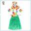 6pcs Set Flower Hula Lei Garland Sexy Hawaiian Grass Skirts HPC-0905