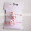 Good fashion pink platsic bowknot hair band elastic for kids