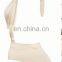 CHAMPAGNE SILKY JERSEY HALTER BODY TOP