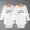 "I LOVE DADDY " "I LOVE MOMMY" Newborn Baby to Toddler Jumpsuit Matching Set Long Sleeves Baby Showing Gift