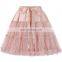 Belle Poque Luxury 3-Layers Soft Tulle Netting Light pink Crinoline Petticoat Underskirt for Retro Vintage Dresses BP000226-3