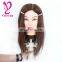Lightweight Cosmetology 100% Human Hair Training Doll Head Training Head for Barber