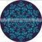 Good quality digital printing round suede natural rubber yoga mat