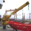 Hydraulic 10t/12m Vessels Single Arm Crane