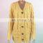 Hot Casual Solid Color Twist Button Jacket Cardigan Sweater For Women