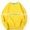 Custom logo 270gsm terry fabric regular shoulder pullover women men unisex crew neck sweatshirt