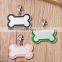 Durable long-lasting multicolor alloy crown bone shape dog tags