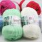 Free samples chinese fancy bamboo cotton yarn manufacturer good sell eco friendly hand knitting 50g 100gbambu bamboo cotton yarn
