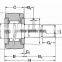 12*30*40mm Stud type track rollers bearing KR30 bearing CF12 bearing