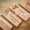 Custom Made Burn Stamp Logo Wooden Badge,Wood Tag