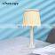 LED wireless portable  Amazon Fabric table lamps european decor aluminium base table lamp for home office