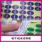 SJ10013 Custom self adhesive printed thermal sticker