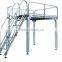 Stainless steel fixed work platforms for weighers