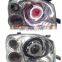 LED headlight assembly angel eye daytime running light car body parts for nissan headlamp with turn signal