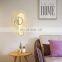 New Design Nordic Golden Metal Geometry Shape Wall Lamp Modern LED Energy Saving Wall Light