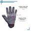 HANDLANDY Black Synthetic and Silicone Palm Mens Outdoor Work Gloves,Safety Mechanic Impact Gloves With Neoprene Cuff