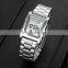Luxury Skmei 1812 Water Resistant Digital Square Stainless Steel Watches Men Wrist Watch