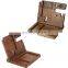 Multi-functional ebony wooden desktop cell phone holder,nightstand with key holder craft