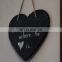 Kitchen Slate Heart Hanging Chalkboard with Chalk