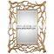 gold metal wall mirror