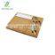 Engraved Bamboo Cutting Board for Cheese & Charcuterie Platter includes Knives Ceramic Dish Cheese Markers