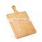 Bamboo Wooden Cutting Board with Handle Handmade Cheese Cutting Board Countertop Kitchen Chopping Block Board for Fruit Cheese