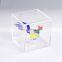 acrylic square display box custom clear acrylic baseball cube