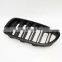 For BMW Grille F10 F18 Racing Grill Matt black double slat line car bumper mesh grill for BMW 5 series M5 2010-2017